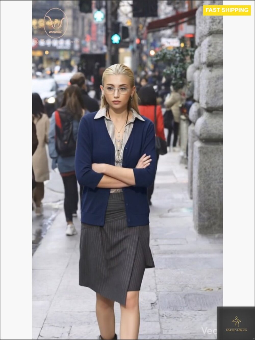 Lightweight Knit Cardigan 3/4 Sleeve Button Down Open Front Summer Cover Up - Picture 7 of 7